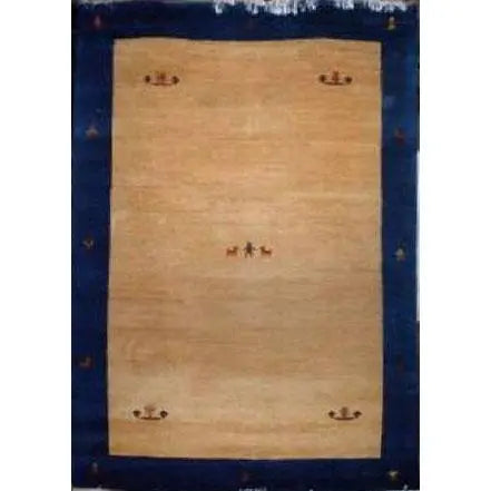 One Of The Kind Indian Hand-Knotted Gabbeh Rug 7'3" X 5'9"